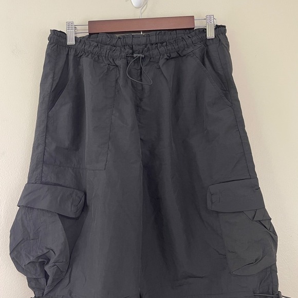 NWT HALARA Pants Womens Medium Black Baggy Drawstring‎ Cargo Joggers Pockets - Picture 2 of 12